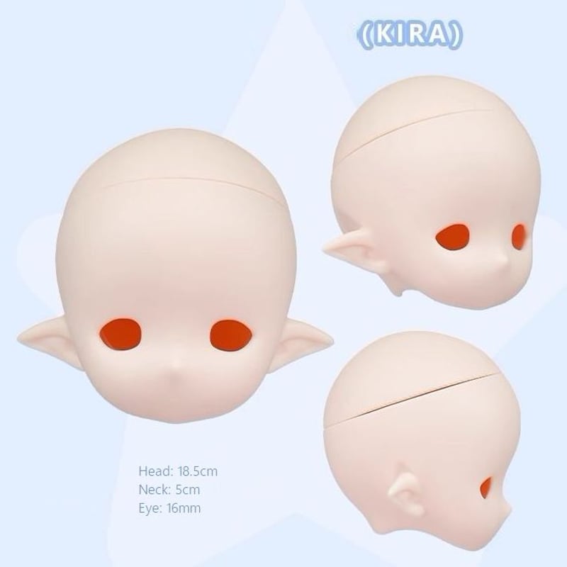 Imomodoll kira 1/6スケール ドールヘッド［ソフビ製］ | hoshikawa