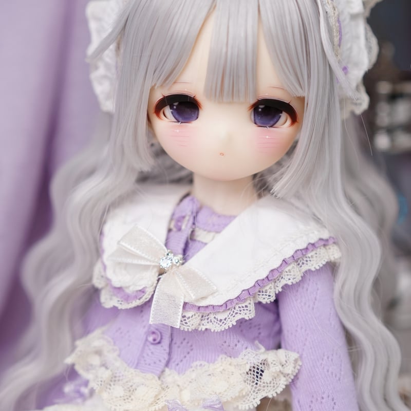 kimdoll 桃碎碎 半目 1/4スケール ドールヘッド 頭囲22cm［PVC製］ | 