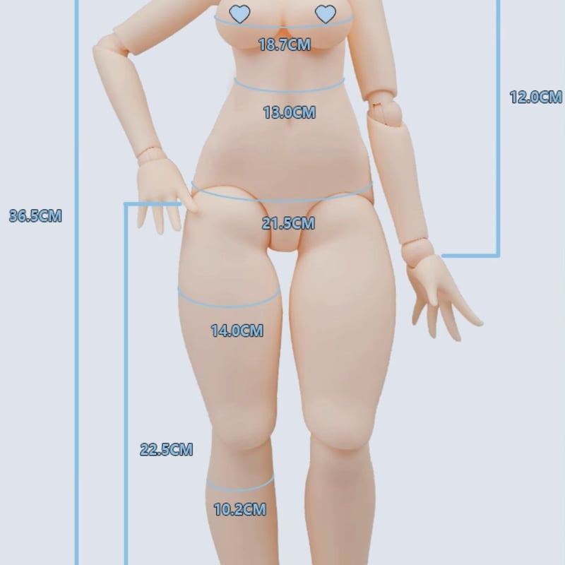 imomodoll 大胸 咪咪兎ボディ 2.0verボディ クリーム肌 Imomodoll 1/4女の子ドールボディ imitu body 2.0Ver L胸 大胸