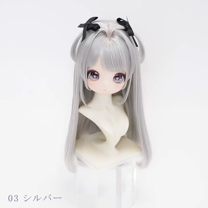 8.5-9.5inch】ソフト耐熱ファイバー ドールウィッグ トーストにゃん
