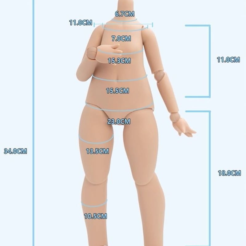 Imomodoll 1/4ドールボディ Rourou body 2.0Ver 肉肉兎ボディ ク