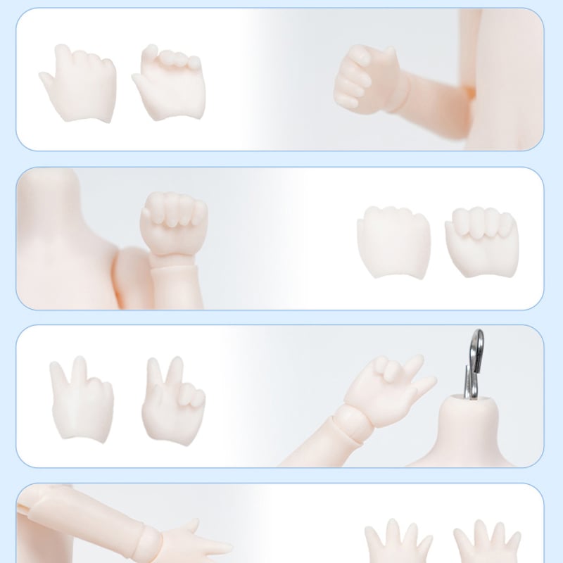 Imomodoll ミーホンボディ（咪哄体）用 人間のハンドパーツ［ソフビ製