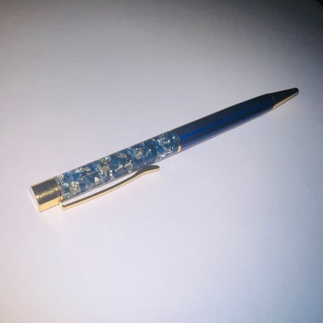 ハーバリウムボールペン（ブルー）