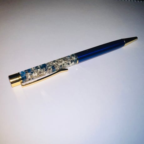 ハーバリウムボールペン（ブルー）