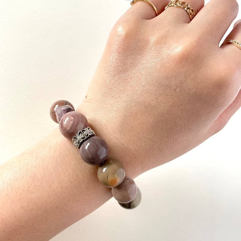 アメジスト アラシャン 水晶 「悟光」パワーストーンブレスレット