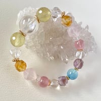 心にぬくもりを与えるパワー❣️★天然色★ ピンクオパール　3本セット　ブレスレット 桜瑪瑙 ローズクォーツ ピンクオパール 「ぬくもりの春