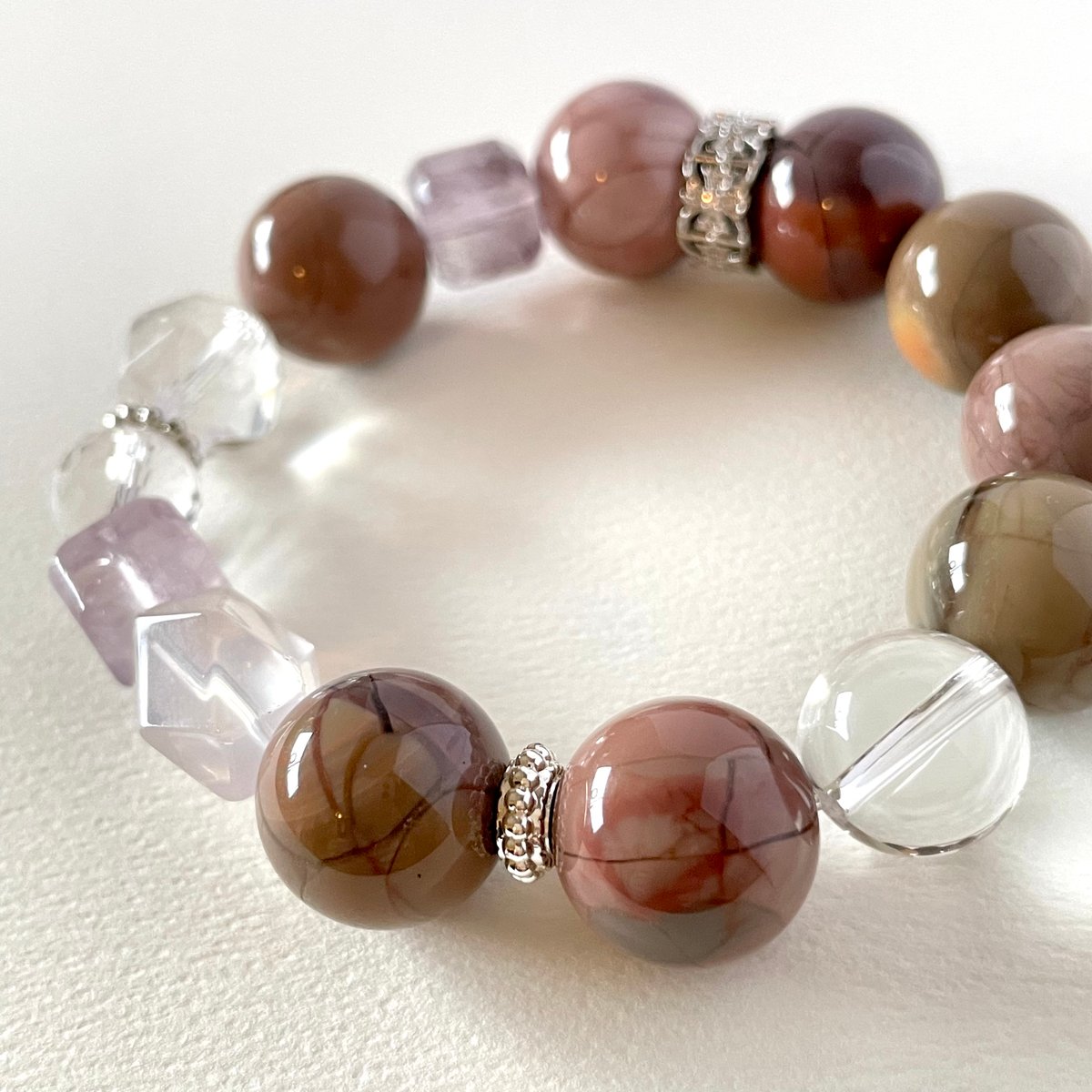 アメジスト アラシャン 水晶 「悟光」パワーストーンブレスレット