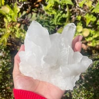 ヒマラヤ産アイスクォーツ　クラスター
