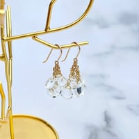 ピアス マロン水晶
