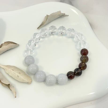 ブラウンルチル 13mm 天然石ブレスレット ☆ 【ルチルクォーツ