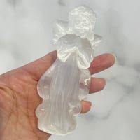 セレナイト彫刻　天使A