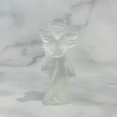セレナイト彫刻　天使A