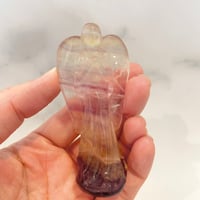 フローライト彫刻　天使D(小)