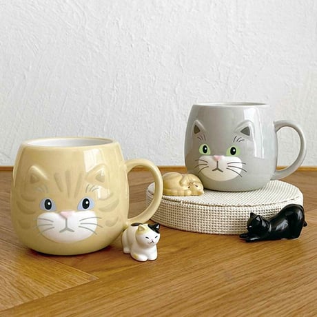 ねこのかおマグ 茶トラ
