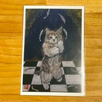 猫玉園 ポストカード 煮干しジャグラー