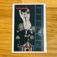 猫玉園 ポストカード 打ち上げ花火
