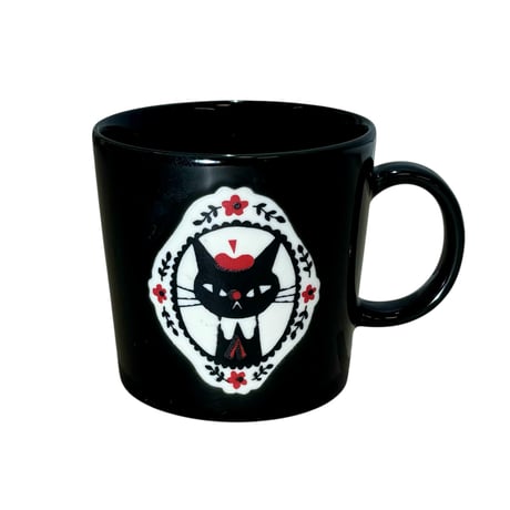 黒ねこ意匠 マグカップ