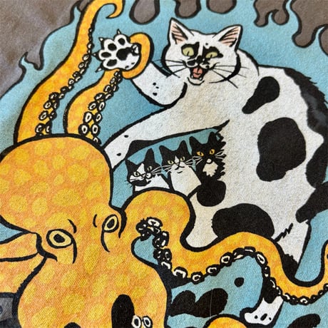 喫茶こぐまや×Muddy Cat Tシャツ