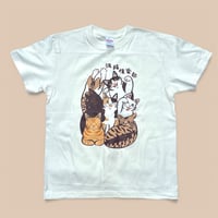 保護猫シェルター泥猫倶楽部 Tシャツ（ステッカーセット）