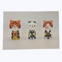 イシデ電 ポストカード ねこけし