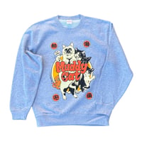 Rockin'Jelly Bean × Muddy Cat スウェット ミックスグレー