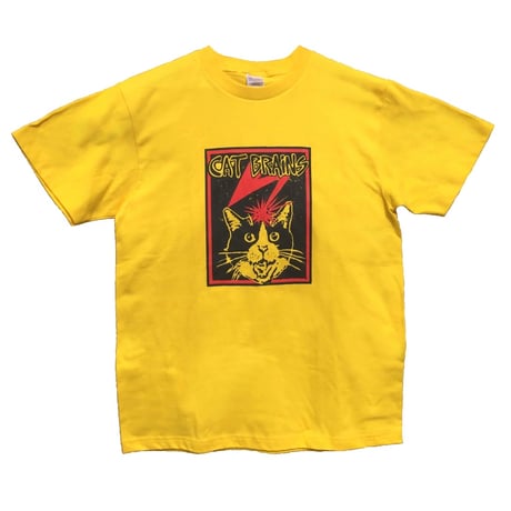 CfL Tシャツ CAT BRAINS  イエロー