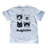 Muddy Cat Club Tシャツ 白/昼目