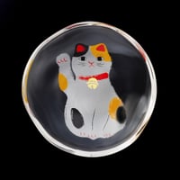 めでたmono 招き猫豆皿 ミケ