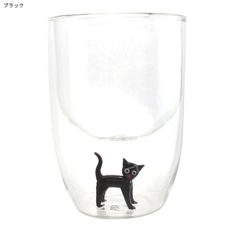 おとぼけ猫ちゃん ダブルウォールグラス