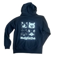 Muddy Cat Club ジップアップパーカー 黒/夜目