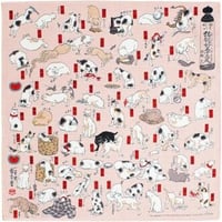 ふろしき　猫飼好五十三疋