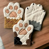 猫の手ミトン　鍋つかみ　茶トラ・グレー・ミケ