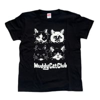 Muddy Cat Club レディースTシャツ 黒