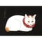ポストカード／高橋松亭「赤い首の布をつけた猫」