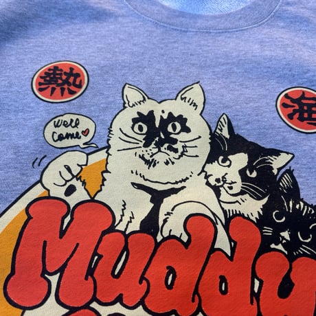 Rockin'Jelly Bean × Muddy Cat スウェット ミックスグレー