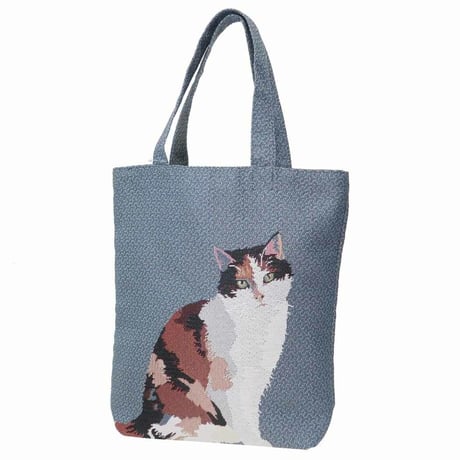 ワンダフルピース ゴブラン織りトートバッグ 三毛猫