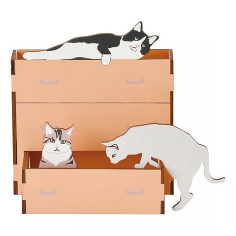 ペンスタンド　タンス猫