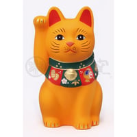 福づくし　招き猫 黄　小サイズ