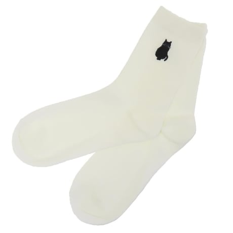 松尾ミユキ　あったかウールブレンド レディースソックス　Doux　猫　ねこ　ネコ 松尾ミユキ あったかウールブレンド レディースソックス Doux 猫 ねこ