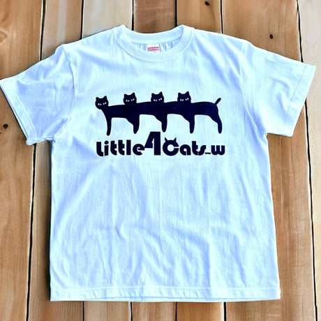 Little 4cats_w  ロゴTシャツ