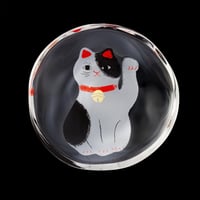 めでたmono 招き猫豆皿 ブチ