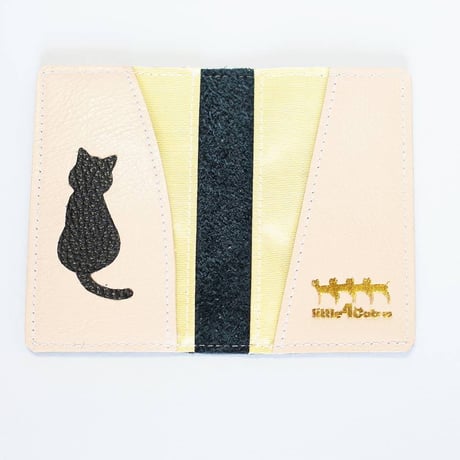 Little 4cats_w 革製名刺入れ 黒