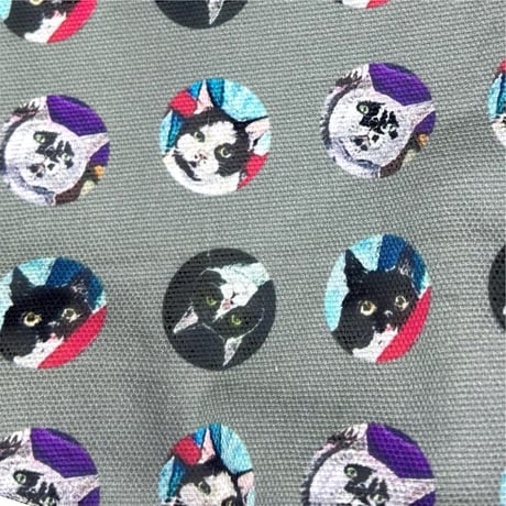 猫玉園×Muddy Cat ポーチ グレー