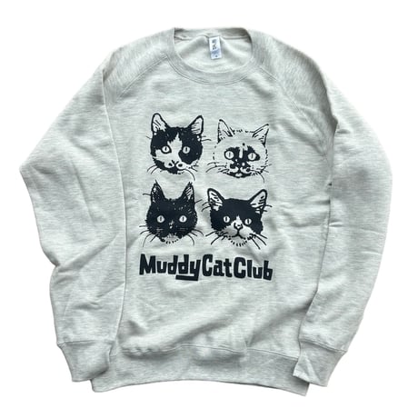 Muddy Cat Club クルーネック裏起毛スウェット オートミール