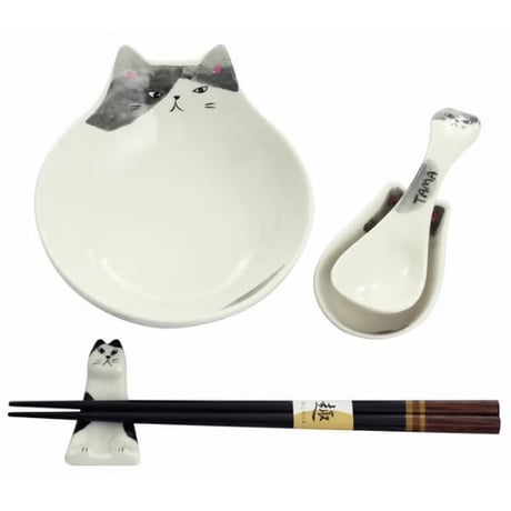 猫型とんすい（小鉢）ギフトセット