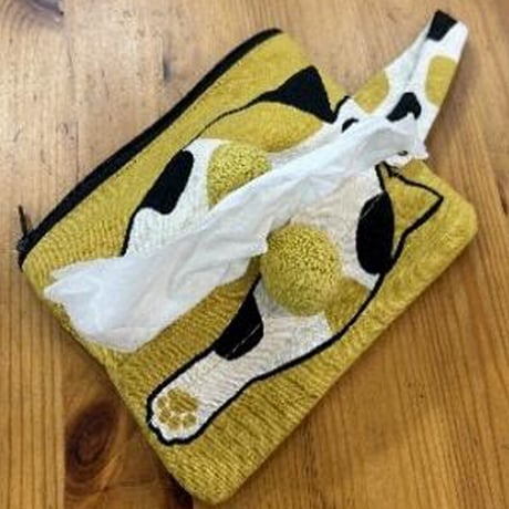 ニャンタマ ポケットティッシュポーチ