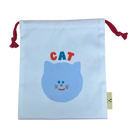 マチなし巾着 CAT