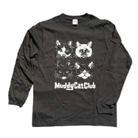 Muddy Cat Club ロングスリーブTシャツ 黒