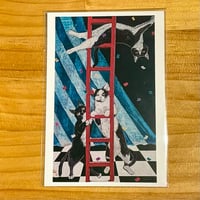 猫玉園 ポストカード 一丁梯子