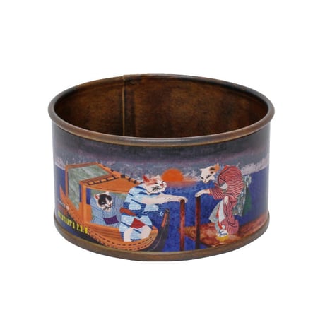 Villeroy＆Boch 猫の小物入れ ヴィンテージ、ビレロイ＆ボッホ「リトルキャット」 蓋付き丸型